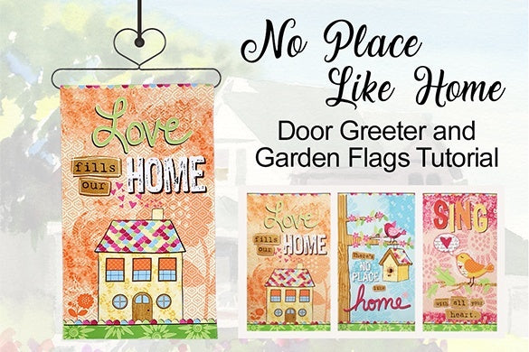 Hanging Door Greeter and Garden Flag Sewing Tutorial