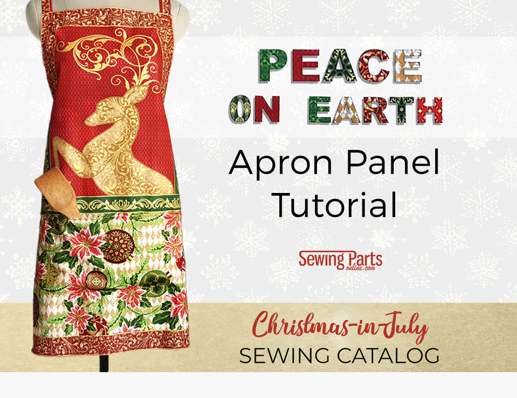 Christmas Apron Tutorial - Peace on Earth