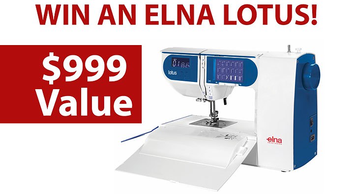 Elna Lotus Giveaway!