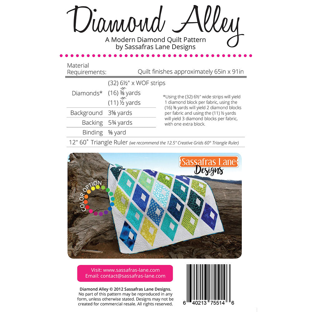 Diamond Alley Quilt Pattern image # 104510