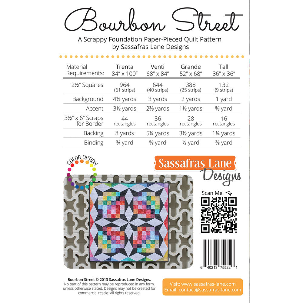 Bourbon Street Quilt Pattern image # 104453