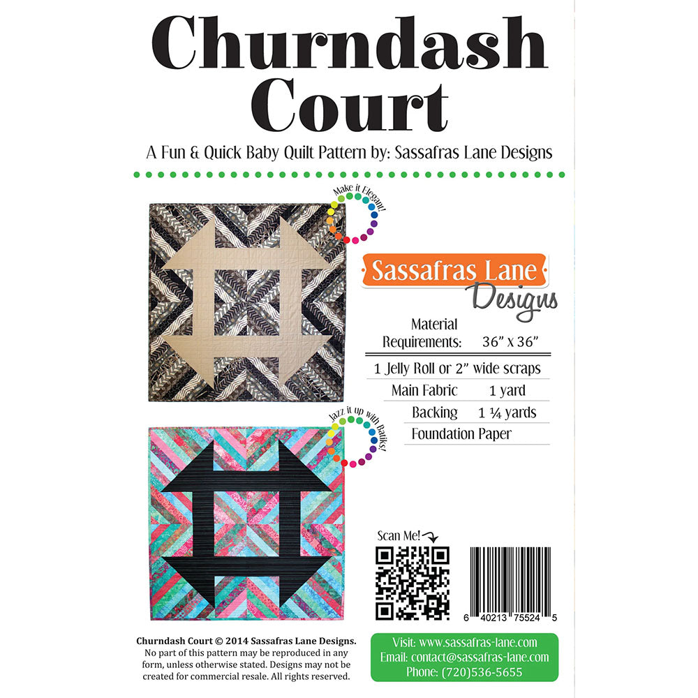 Churndash Court Quilt Pattern image # 104467