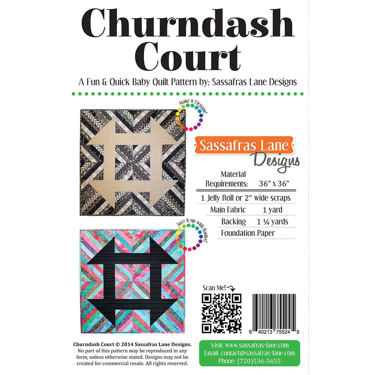 Churndash Court Quilt Pattern image # 104467