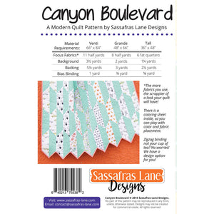 Canyon Boulevard Quilt Pattern image # 104459