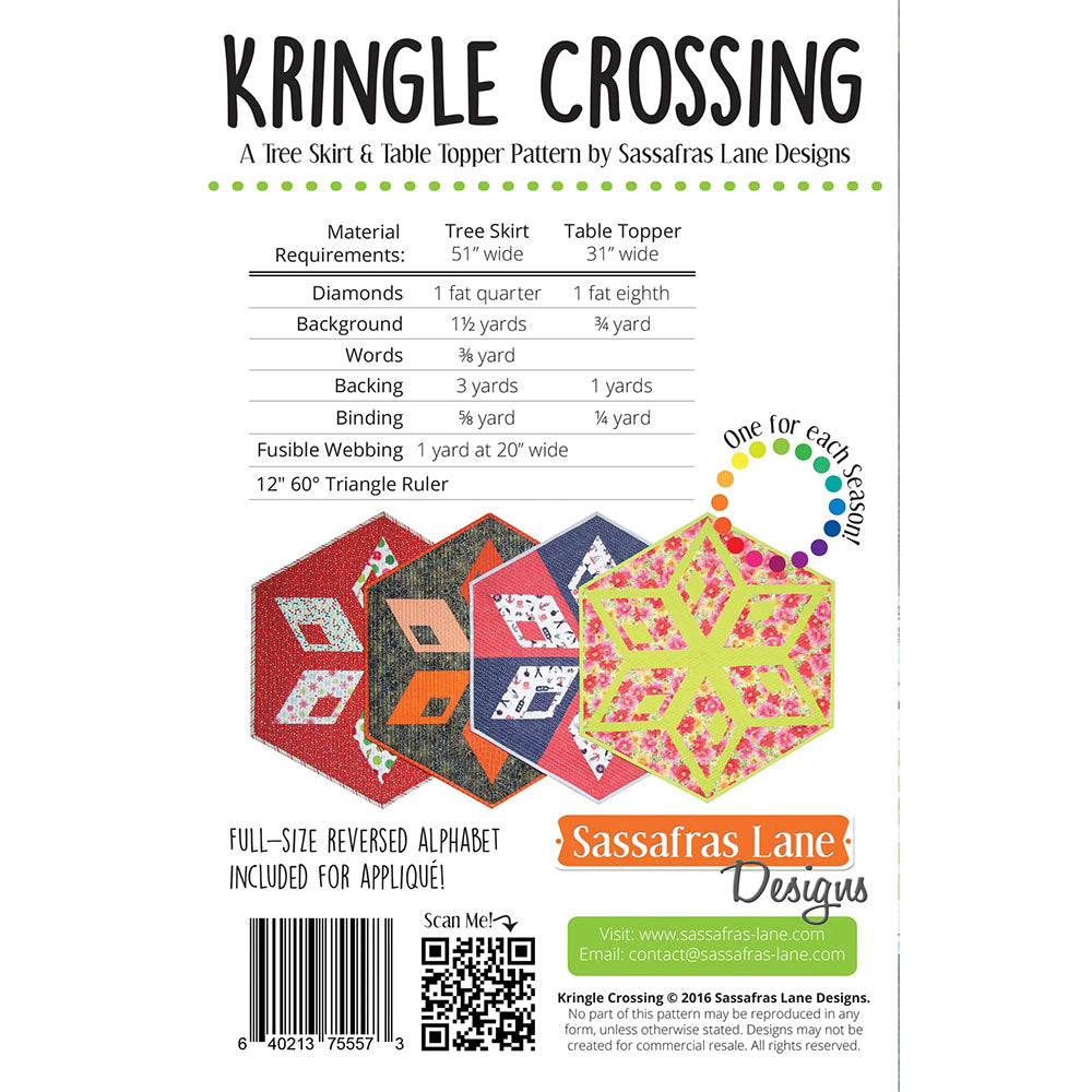 Kringle Crossing Tree Skirt & Table Topper Pattern image # 104783