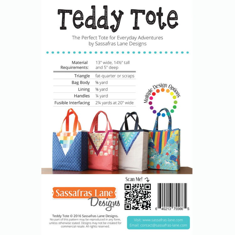 Teddy Tote Pattern image # 105321