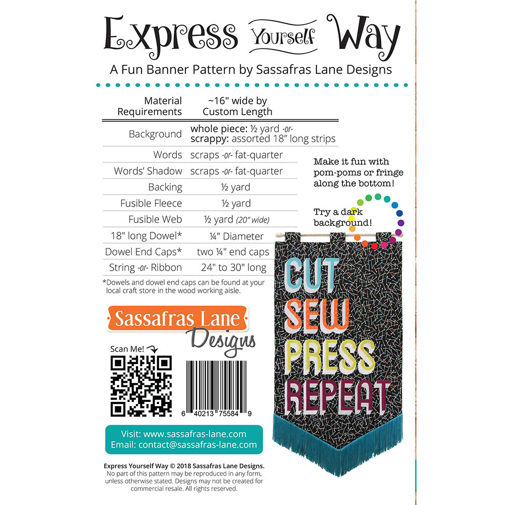 Express Yourself Way Banner Pattern image # 104667