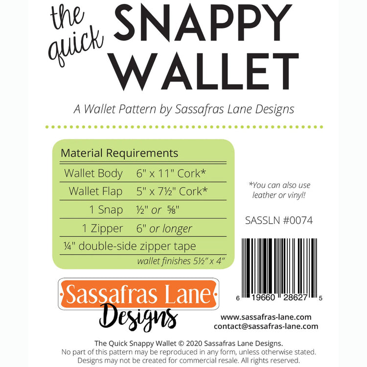 Quick Snappy Wallet Pattern image # 105317