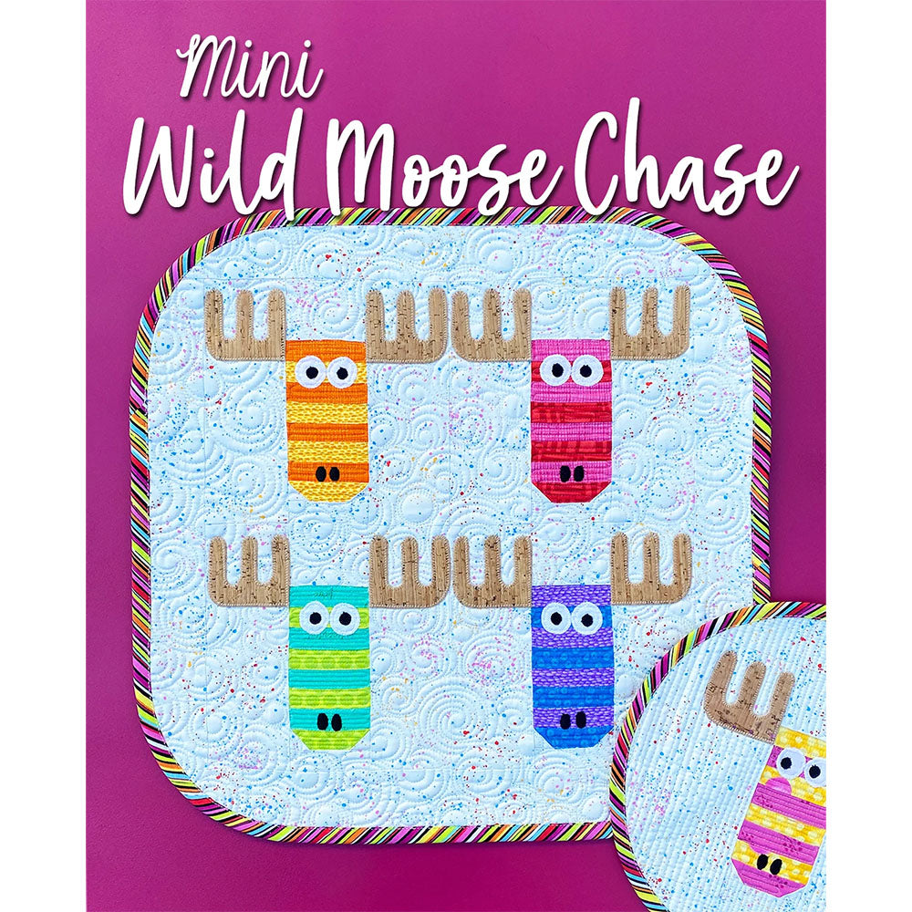 Mini Wild Moose Chase Mini Quilt Pattern image # 104318