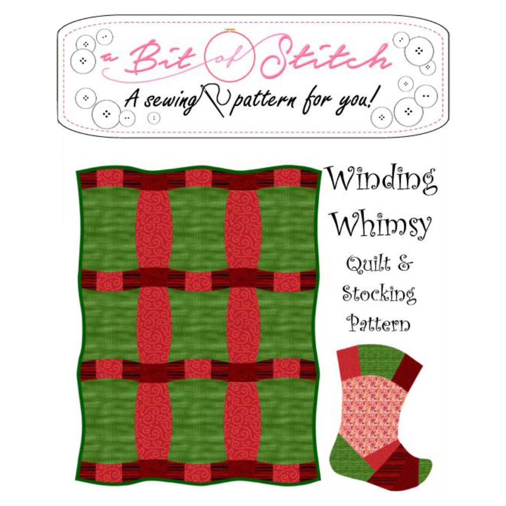 Winding Whimsy Quilt & Stocking Pattern image # 92646