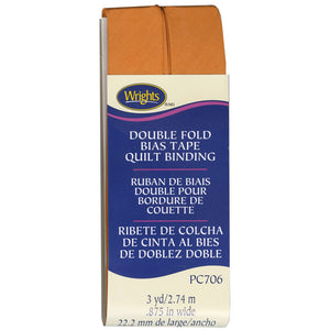 Wrights Double Fold Bias Tape Quilt Binding (7/8" x 3yds) image # 117262