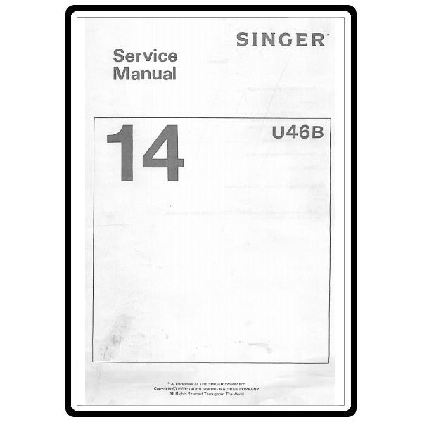 Service Manual, Singer 14U46B image # 4273