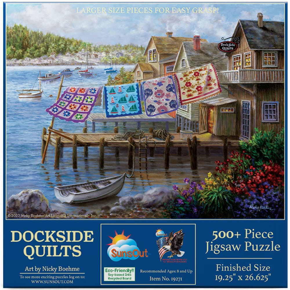 Dockside Quilts 500pc Jigsaw Puzzle image # 109236