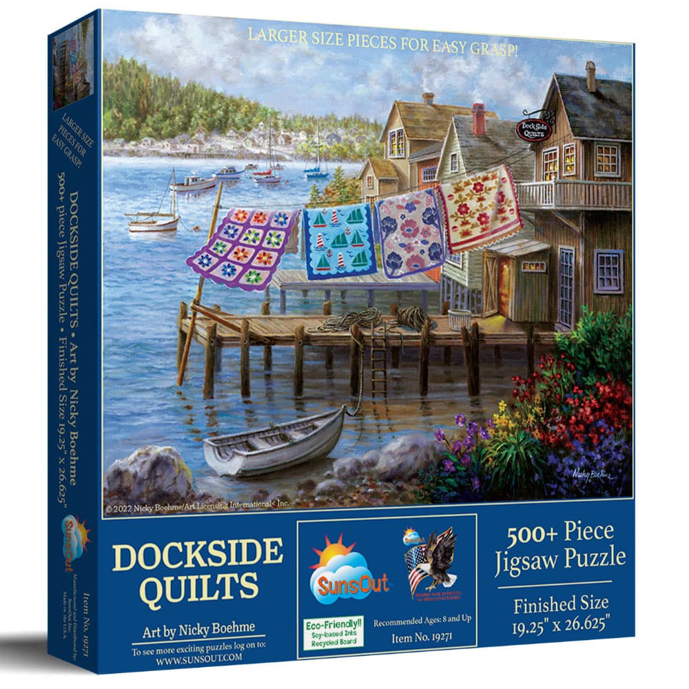 Dockside Quilts 500pc Jigsaw Puzzle image # 109235