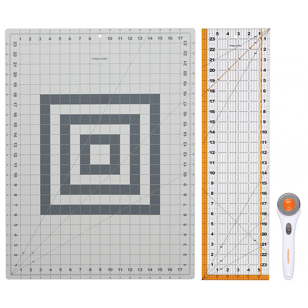 Fiskars Three-Piece Rotary Cutting Set image # 73525