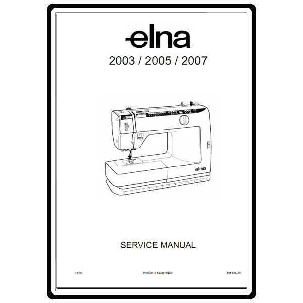 Service Manual, Elna 2007 image # 3833