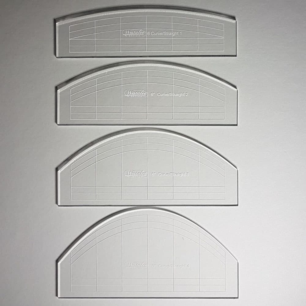 Westalee Design 6" Curve 4pc Template Set image # 113175