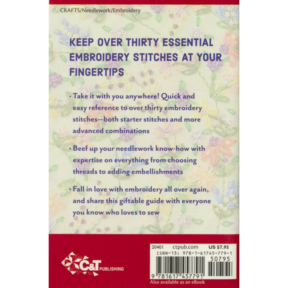 Embroidery Stitching Handy Pocket Guide Book image # 52038