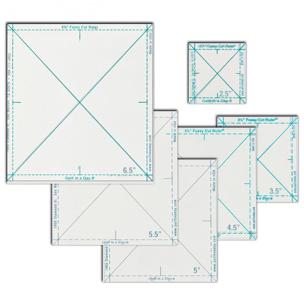 Quilt in a Day, The Complete Fussy Cut Ruler Set (6pc) image # 61024