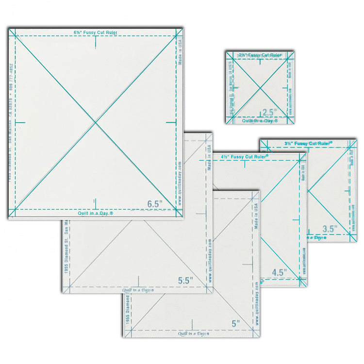 Quilt in a Day, The Complete Fussy Cut Ruler Set (6pc) image # 61024