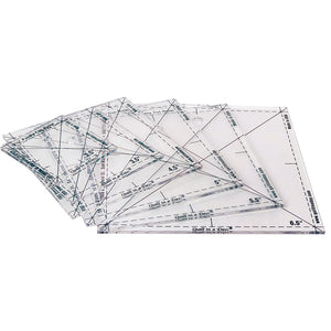 Quilt in a Day, The Complete Fussy Cut Ruler Set (6pc) image # 61025