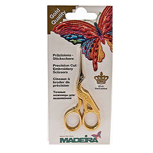 Embroidery Gold Stork Scissors (4in), Madeira #20799479 image # 20885