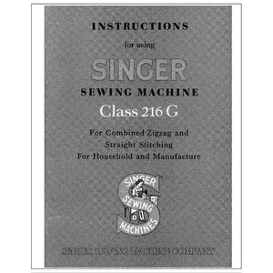 Singer 216G Instruction Manual image # 114597