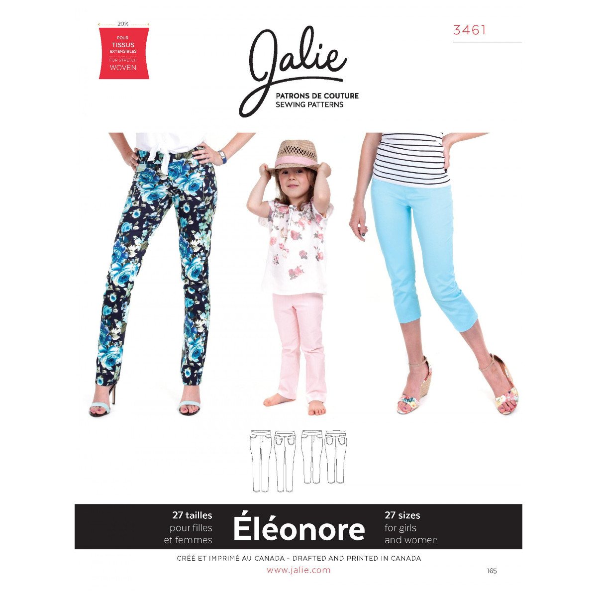 Jalie Women's Pull-on Pants and Shorts 3243 pattern review by