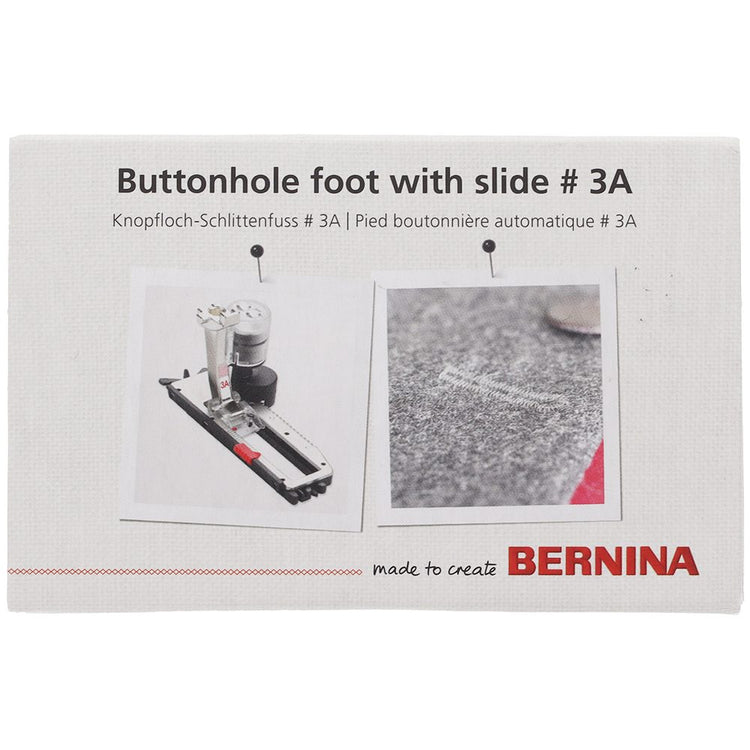 #3A Buttonhole Foot with Slide, Bernina #031250.71.01 image # 79733