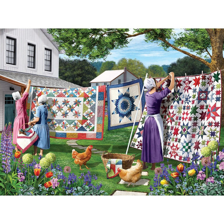 Quilt in the Backyard 500pc Jigsaw Puzzle image # 59895