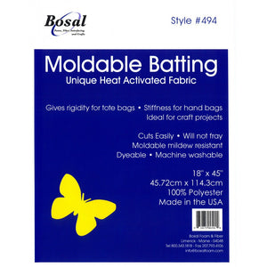 Bosal Heat Moldable Batting - 18in x 45in image # 43796