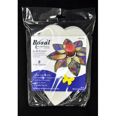 Bosal In-R-Form Single Sided Fusible Heart Leaf Shape image # 43798