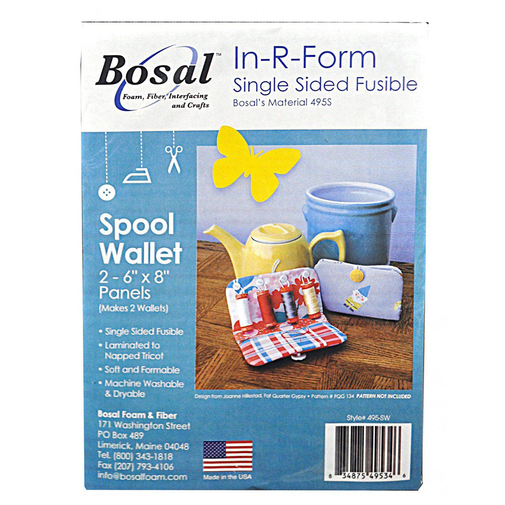 Bosal, In-R-Form Single Sided Fusible Stabilizer for Spool Wallet image # 65993