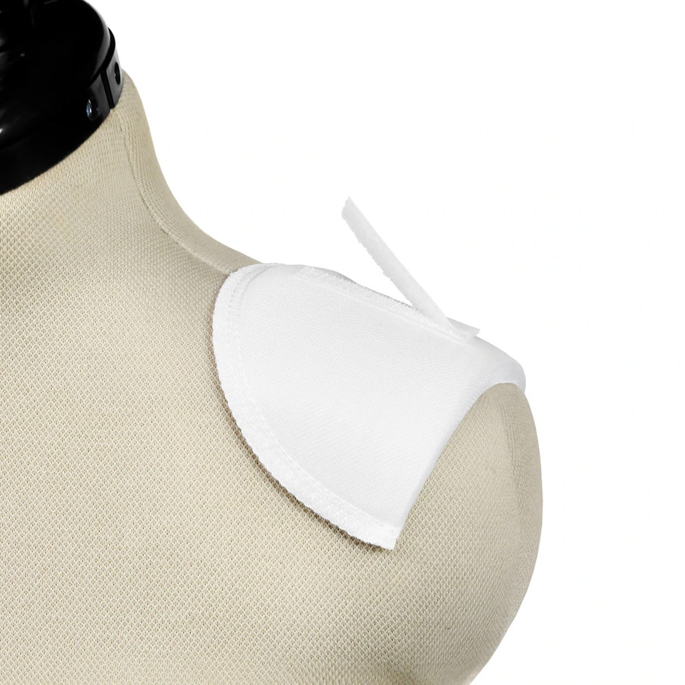 3/8" Covered Set-In Shoulder Pads - White image # 98474