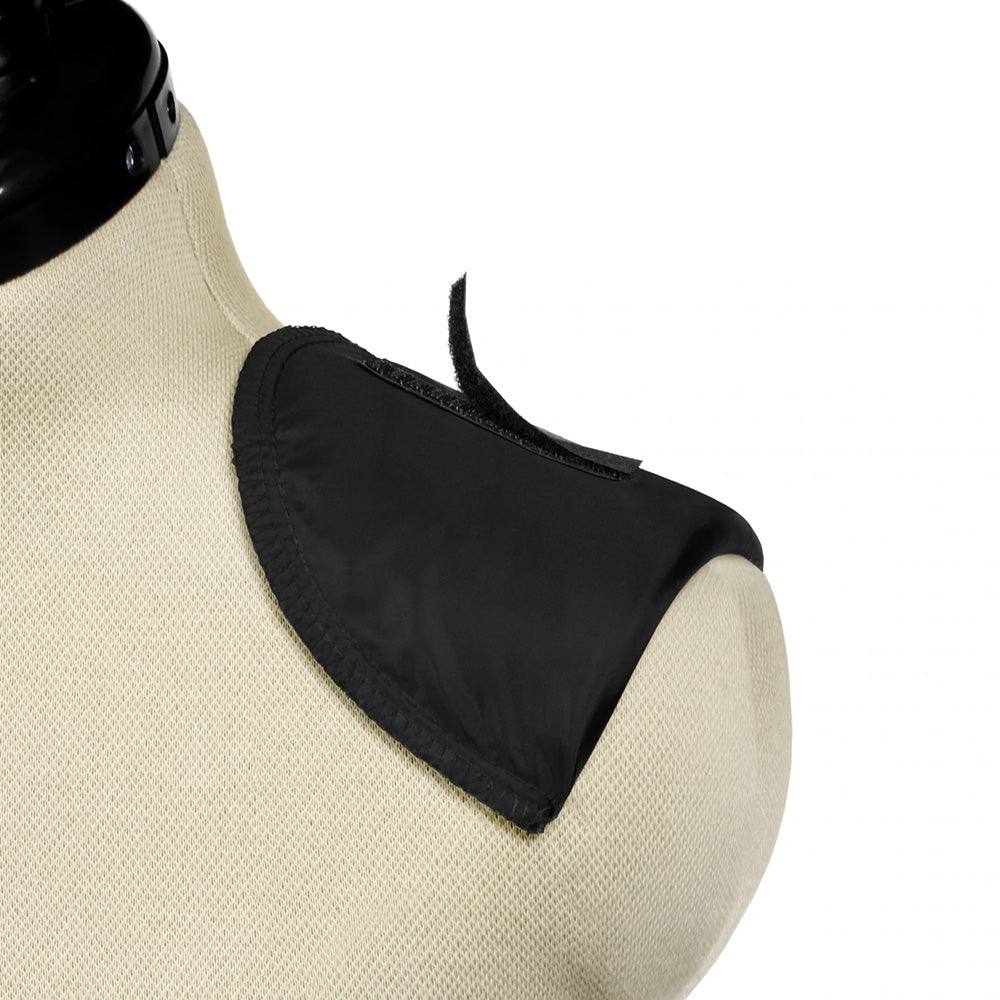 1/2" Covered Set-In Shoulder Pads - Black image # 98470