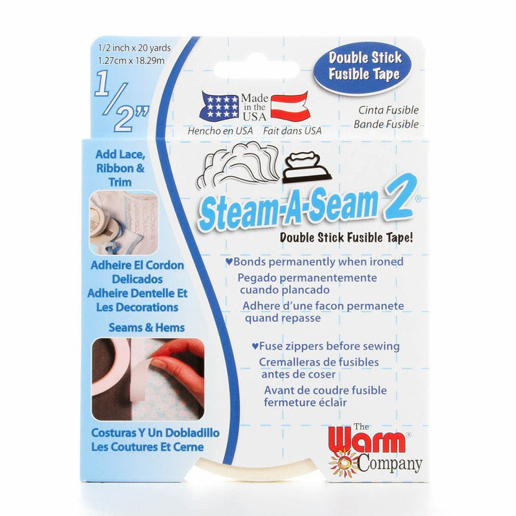 Steam-A-Seam 2, Double Stick Fusible Tape - 1/2" x 20yds image # 44575