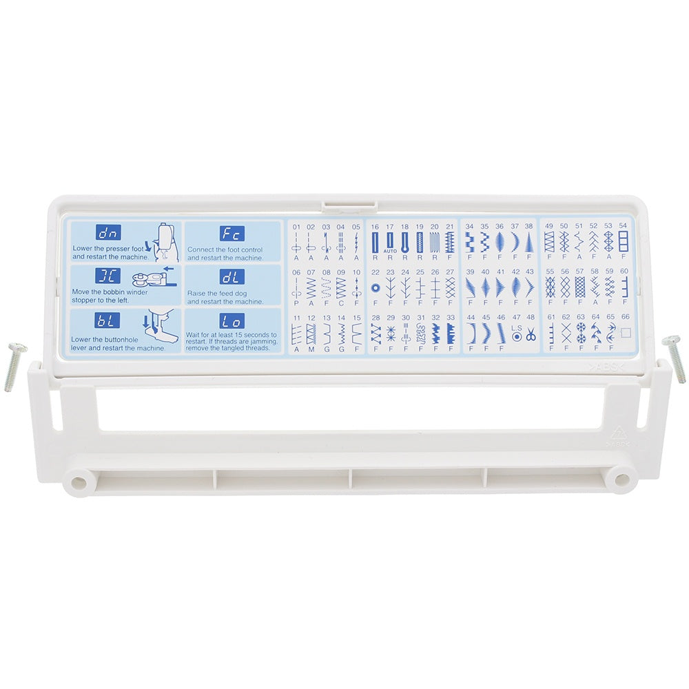 Quick Reference Chart Assembly, Janome #846801407 image # 75680