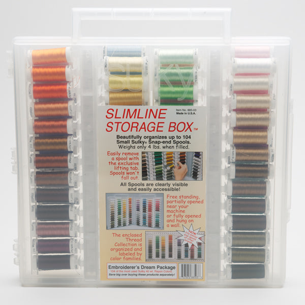 Sulky, Slimline Case with Embroiderer's Dream Thread Collection - 104 Spools image # 58602