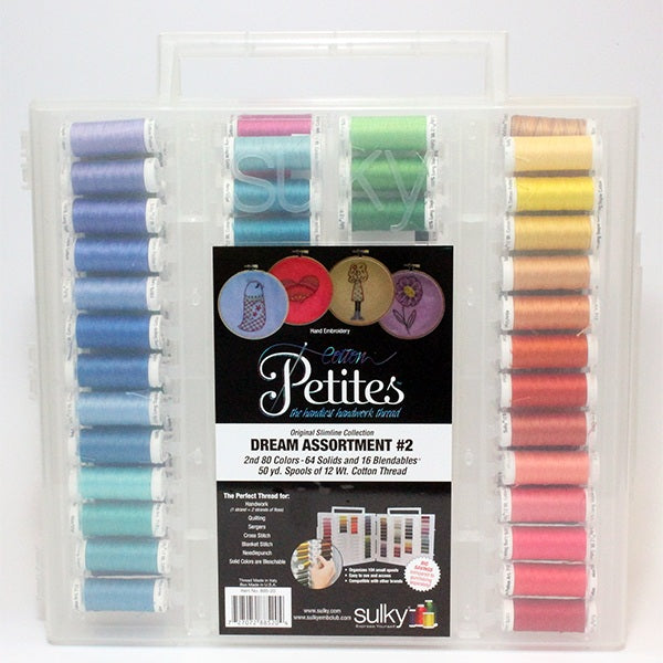 Sulky, Slimline Case with Cotton Petites Thread Dream Collection #2 - 80 Spools image # 59005