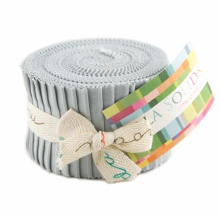 Zen Grey, Moda Bella Solids Fabric, Junior Jelly Roll image # 35939