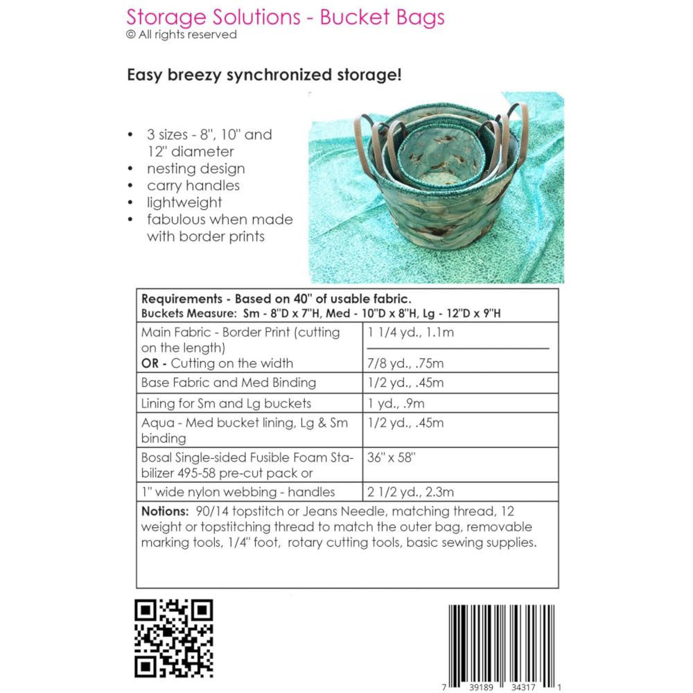 Storage Solutions Bucket Bags Pattern image # 114182