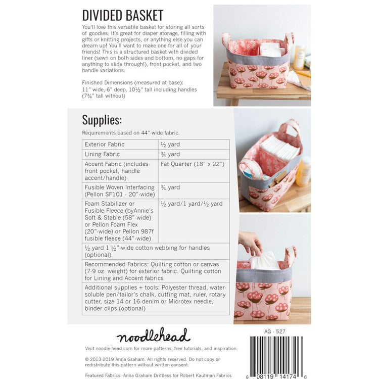 Divided Basket Bag Pattern image # 58551