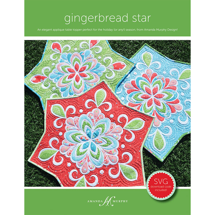 Amanda Murphy, Gingerbread Star Table Topper Pattern image # 69733