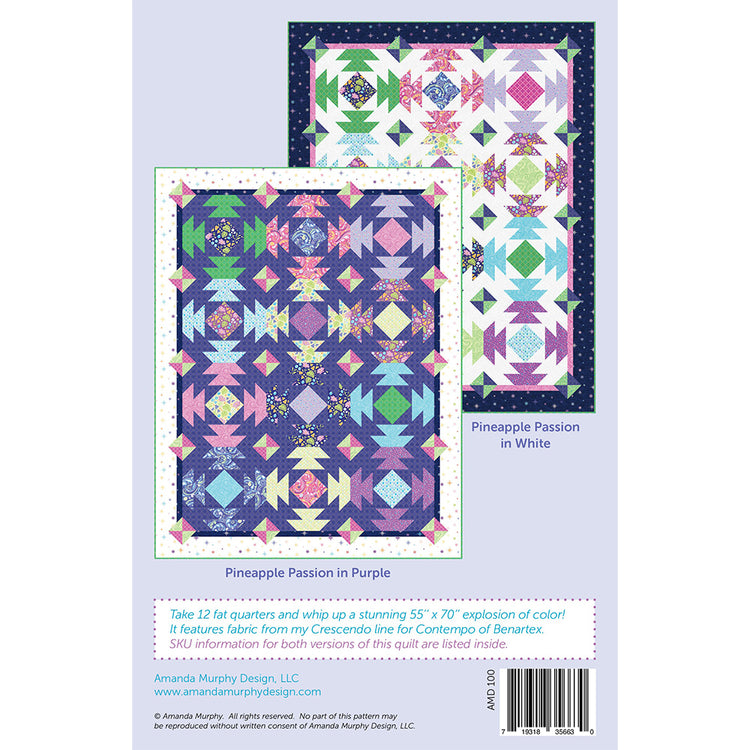 Amanda Murphy, Pineapple Passion Quilt Pattern image # 69707