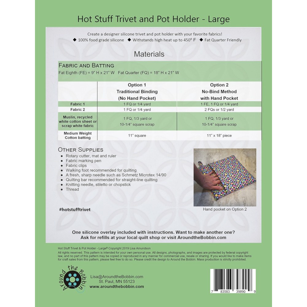 Hot Stuff Trivet and Pot Holder Pattern (Large) image # 54774