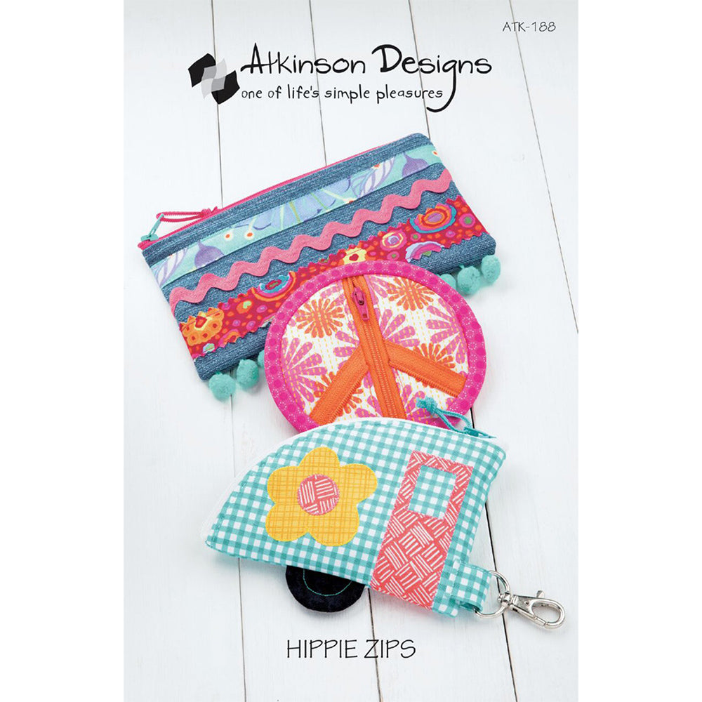 Hippie Zips Pouch Pattern image # 63479