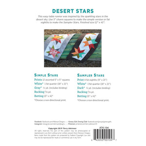 Desert Stars Table Runner Pattern image # 54624