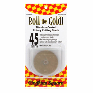 Gold Titanium 45mm Rotary Blades (10pk) image # 40680