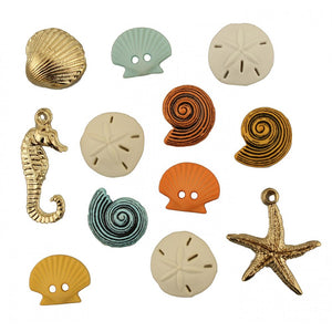 Assorted Beach Treasures Buttons image # 48621