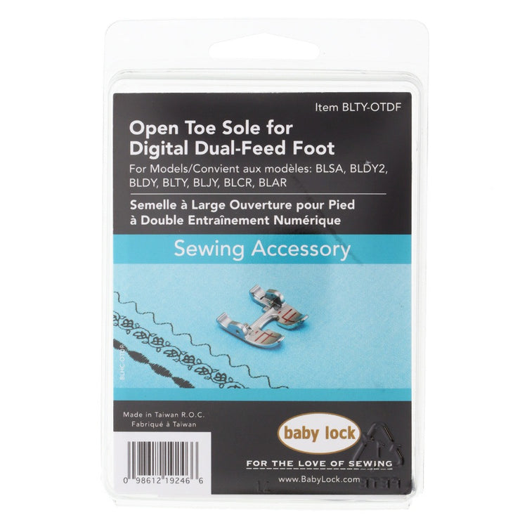 Open Toe Sole For Digital Dual Feed, Babylock #BLTY-OTDF image # 81676